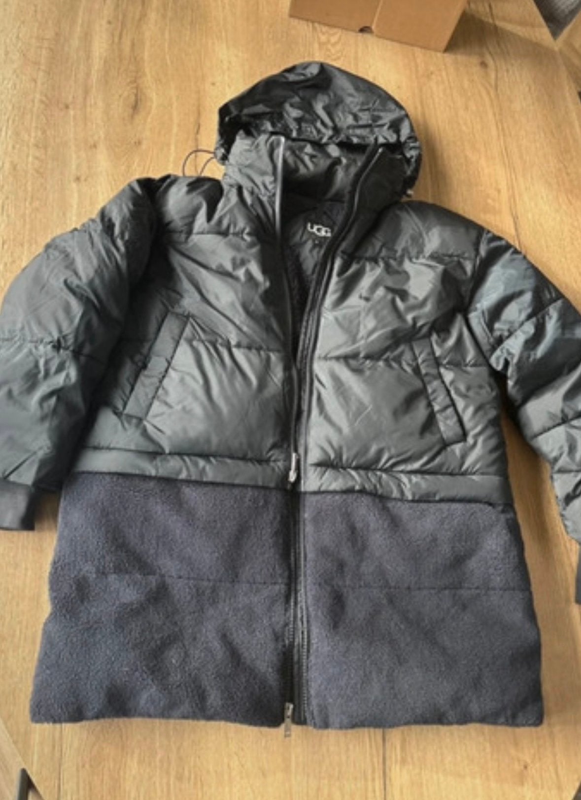 Nieuwe Ugg Super Worm jas - Nieuwprijs  300!, Ophalen of Verzenden, Nieuw, Maat 38/40 (M), Zwart