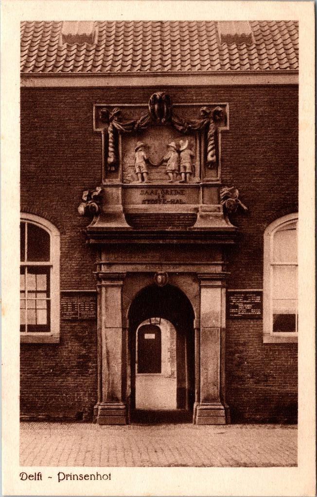 Delft - Prinsenhof (1919), Verzenden, Voor 1920, Ongelopen, Zuid-Holland