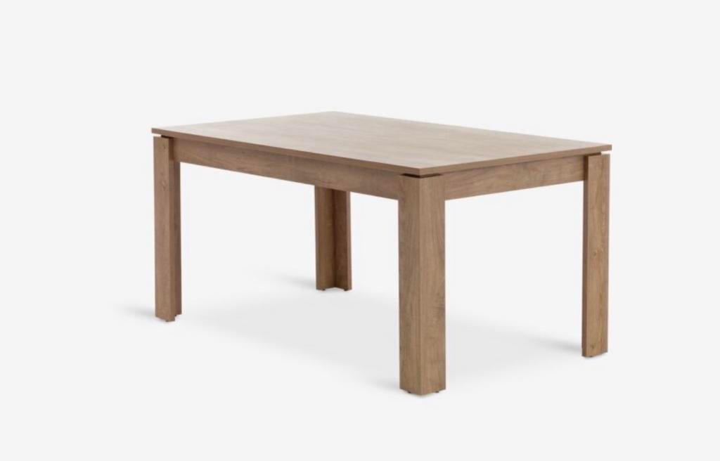 Jysk Vedde eettafel 90x160 z.g.a.n., Huis en Inrichting, Tafels | Eettafels, Ophalen, 50 tot 100 cm, Zo goed als nieuw, 150 tot 200 cm