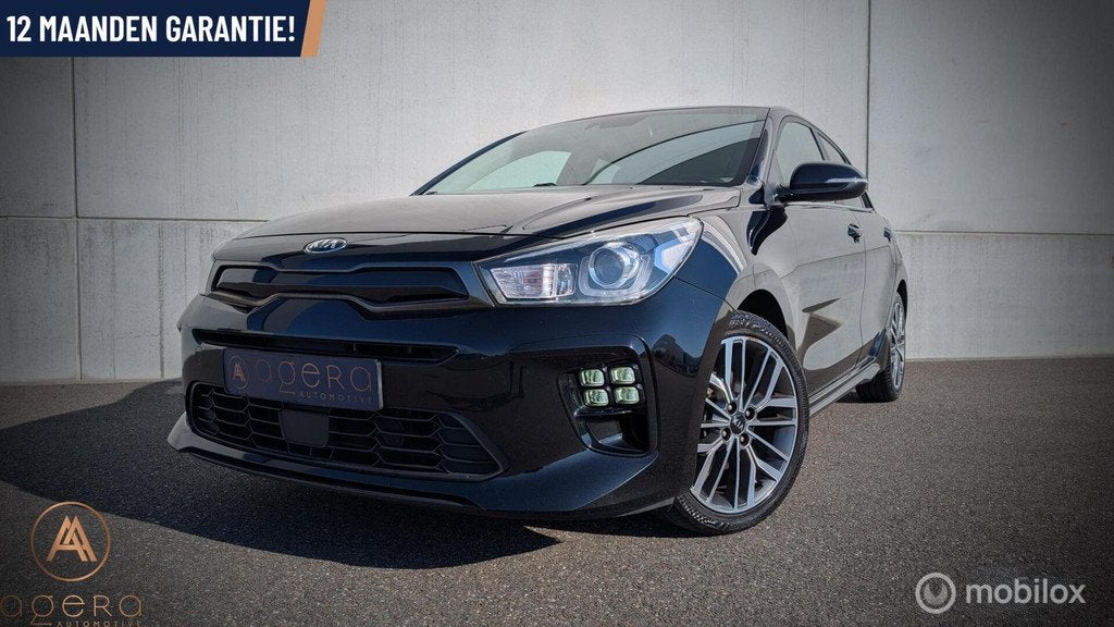 Kia Rio 1.0 TGDI GT-Line Bomvol, Zeer Goed En Luxe, NAP, Auto's, Kia, Voorwielaandrijving, 450 kg, Met garantie (alle), Leder en Stof