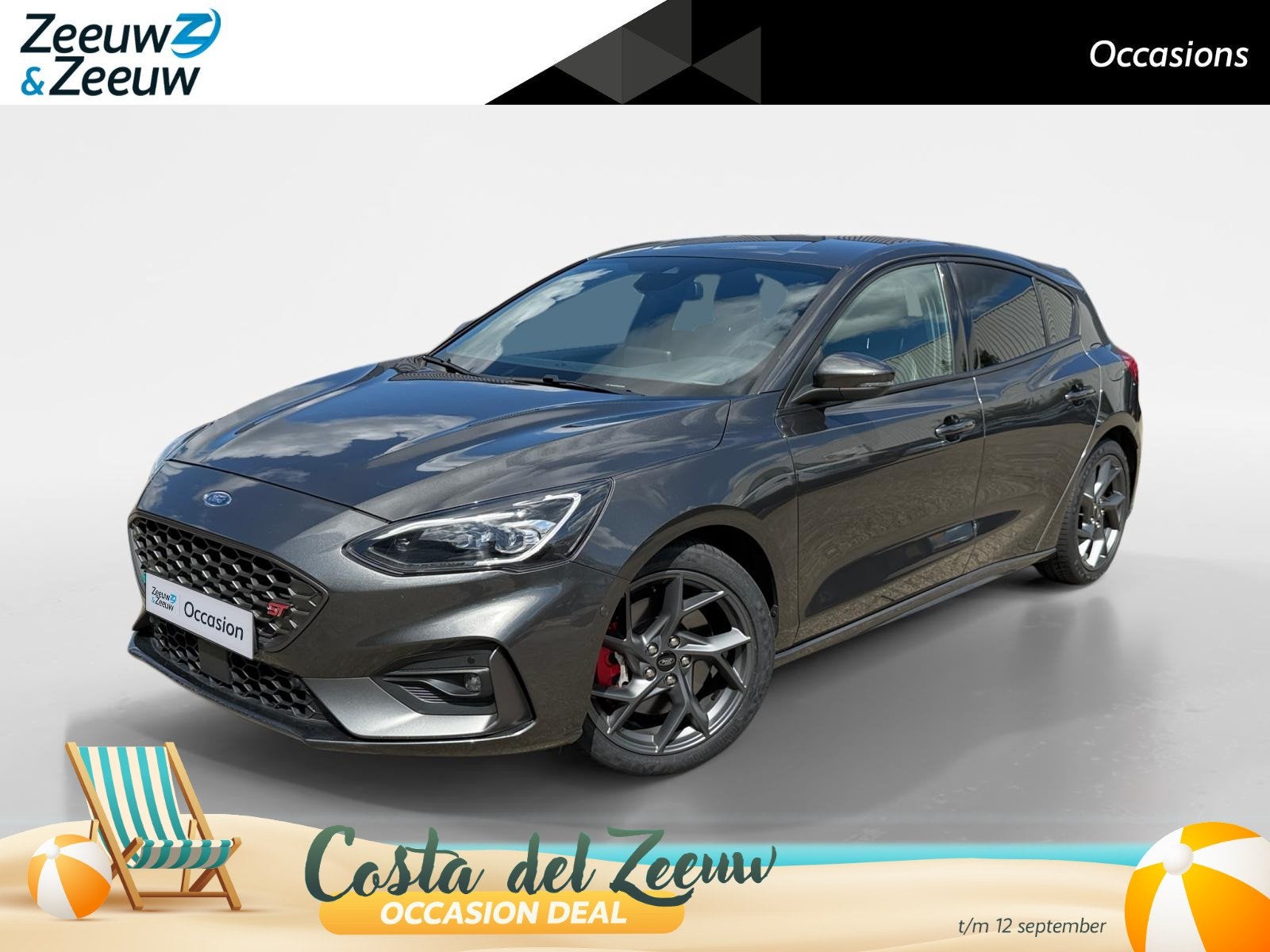 Ford Focus 2.3 EcoBoost ST-3 | 280 PK | Launch control | Rec, Auto's, Gebruikt, 4 cilinders, Leder en Stof, 2300 cc