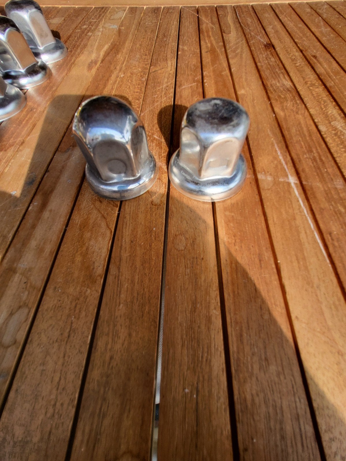 RVS Wielmoerdoppen 32mm  - Set van 40 stuks, Ophalen of Verzenden, Gebruikt
