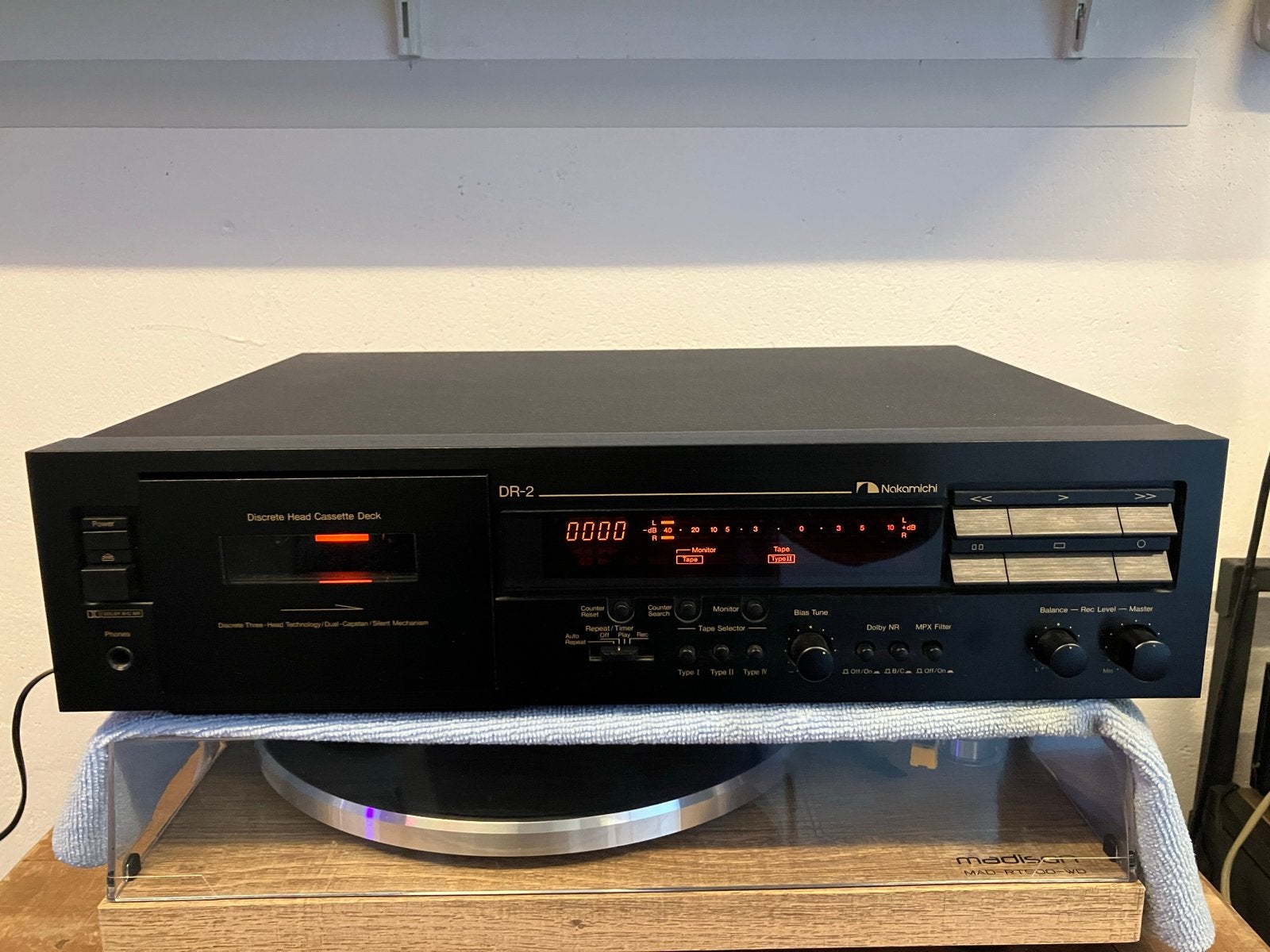 Nakamichi DR2 Cassettedeck - Hoogwaardige Audiokwaliteit, Ophalen of Verzenden, Enkel, Overige merken, Tiptoetsen