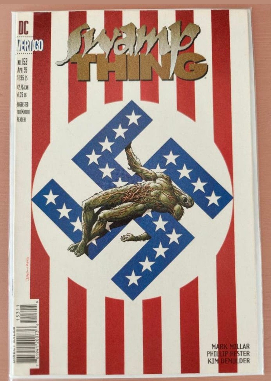 Swamp Thing #153 (1995) controversial cover, Eén comic, Amerika, Ophalen of Verzenden, Zo goed als nieuw
