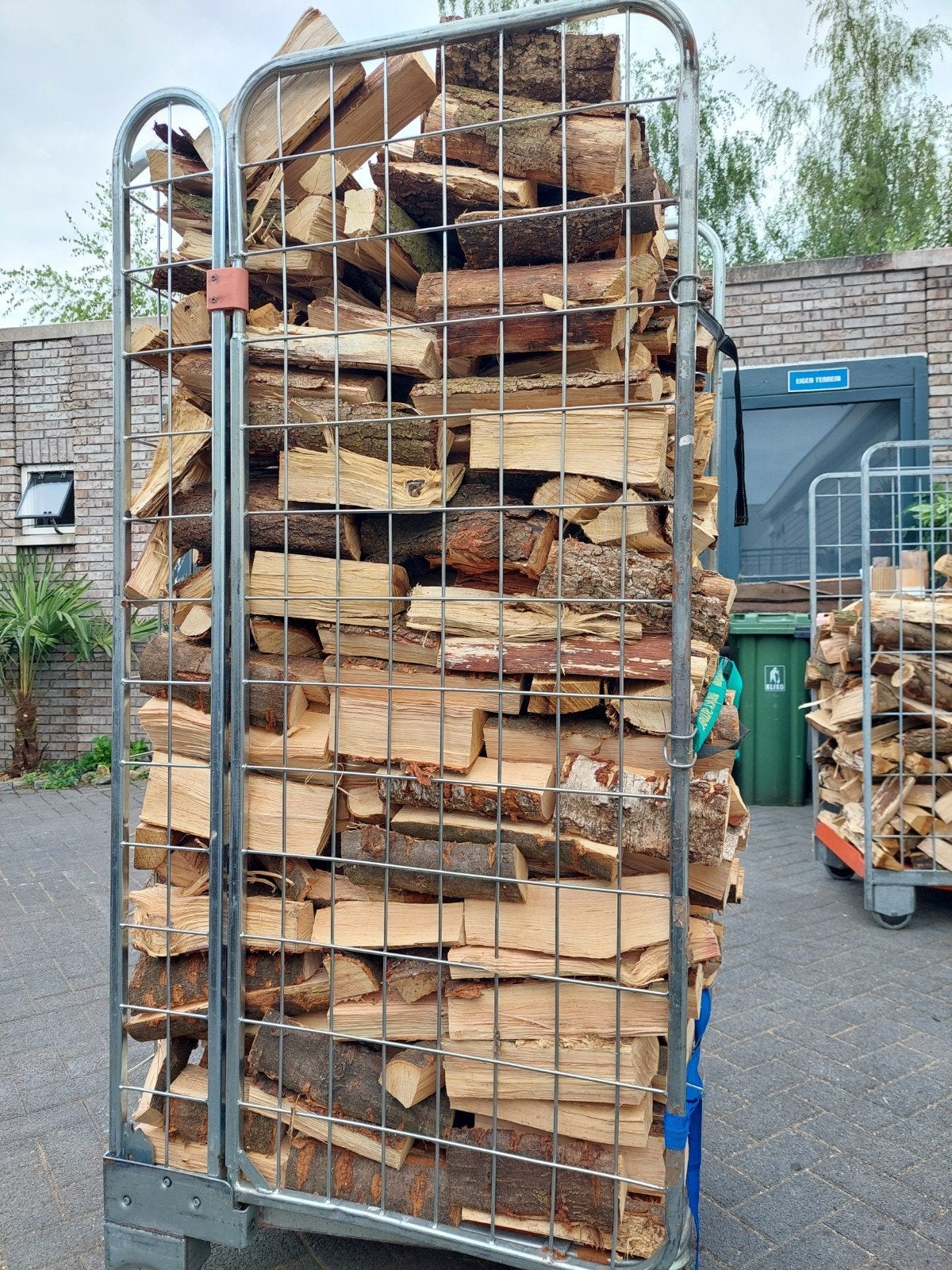 1 kuub gedroogd eikenhout - Klaar voor de kachel!, Tuin en Terras, Haardhout, Ophalen of Verzenden