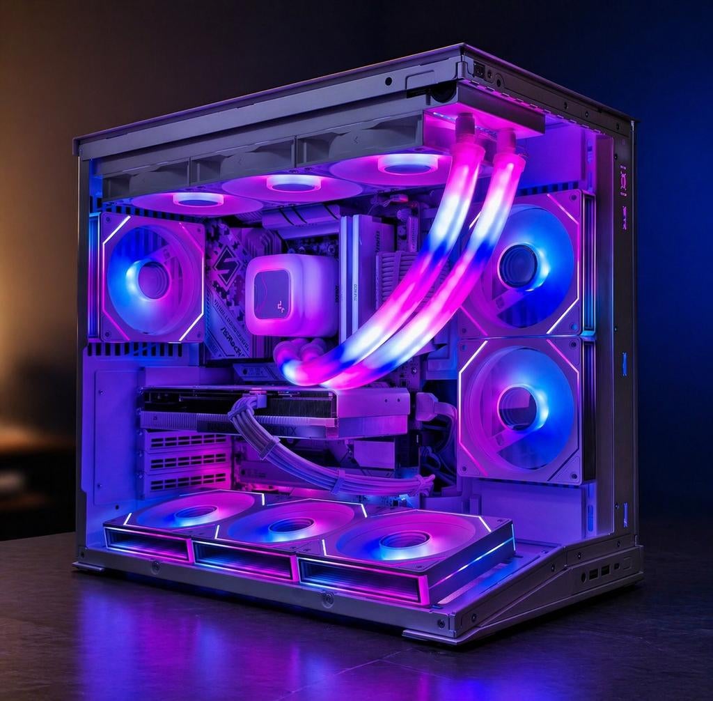 Witte Gaming PC | Ryzen 9 7900x / RTX 4070 12GB / 32GB DDR5, 32 GB, Refurbished, Custom Game PC, Ophalen of Verzenden