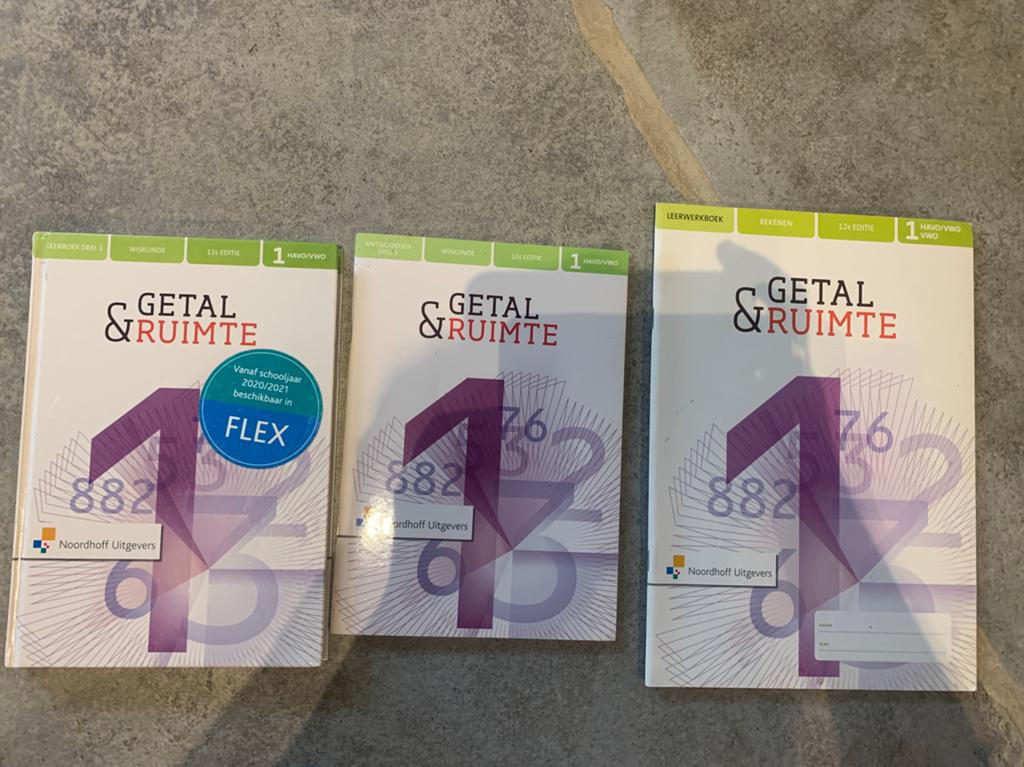 Getal & Ruimte - wiskunde Havo 1 - antwoordenboek leerboek, Ophalen of Verzenden, Zo goed als nieuw, HAVO, Wiskunde A