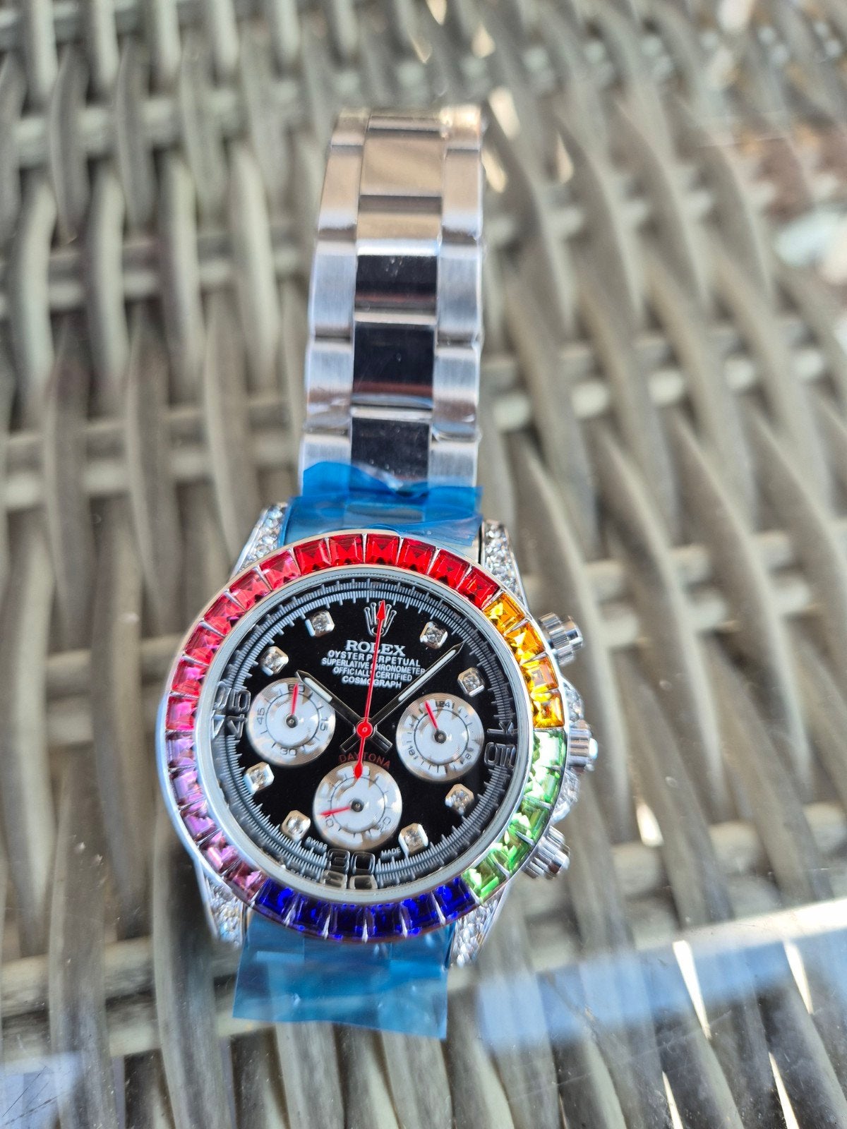 Rolex Daytona Rainbow Chronograaf Polshorloge, Ophalen of Verzenden