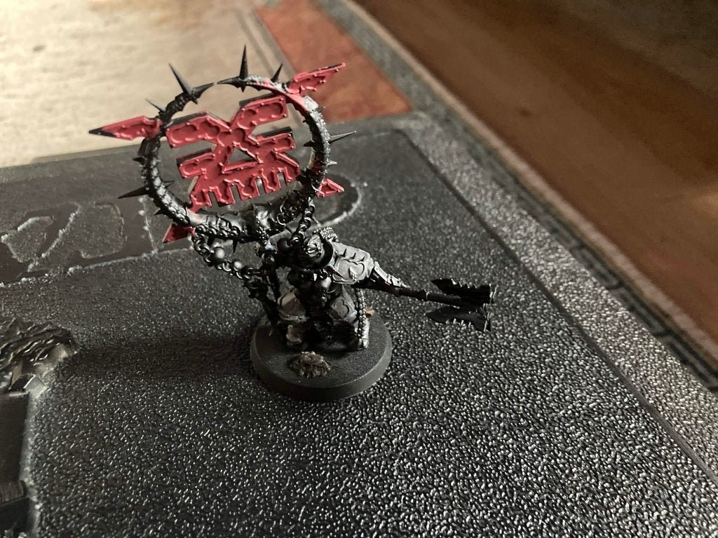 Warhammer Bloodsecrator Banner of Khorne, Hobby en Vrije tijd, Wargaming, Ophalen of Verzenden, Gebruikt, Warhammer, Figuurtje(s)