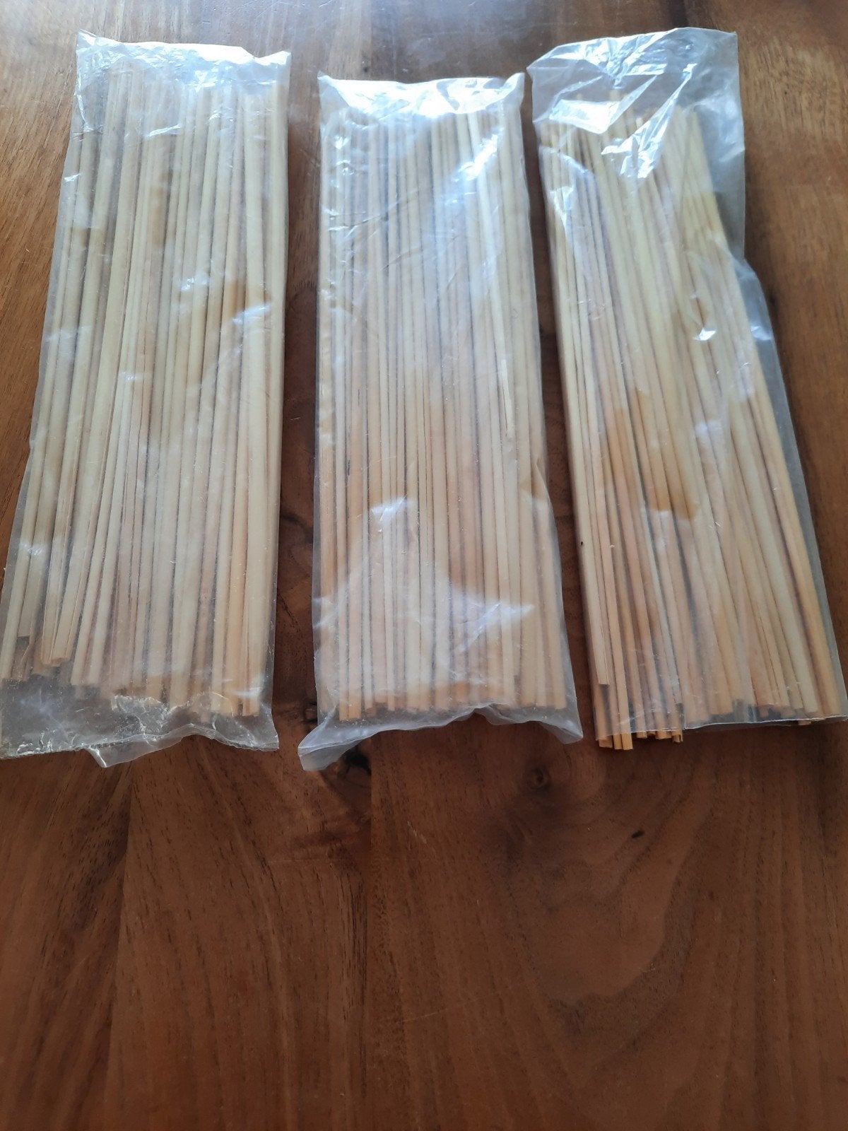 Knutselen bamboe rietjes 22 cm lang 3 zakjes, Ophalen of Verzenden