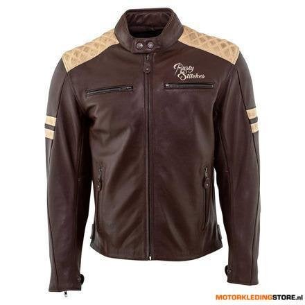 Rusty Stitches Jari motorjas, Bruin-Beige, Ophalen of Verzenden, Nieuw met kaartje
