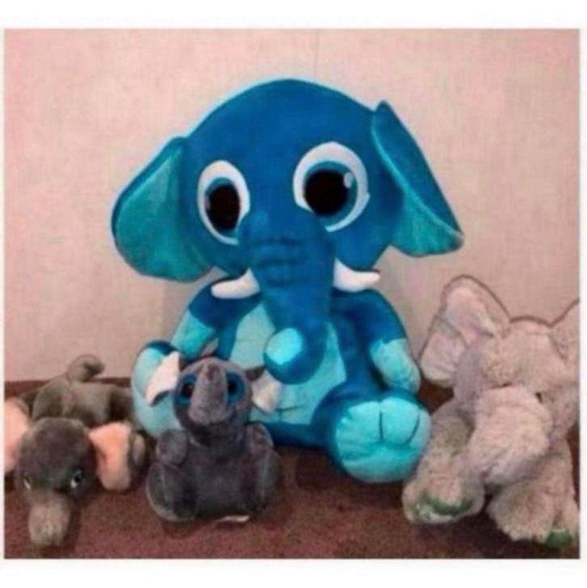 Leuke olifant knuffels, diverse maten en kleuren, Blauw, Nieuw, Ophalen of Verzenden, Middelgroot (20 tot 80 cm)