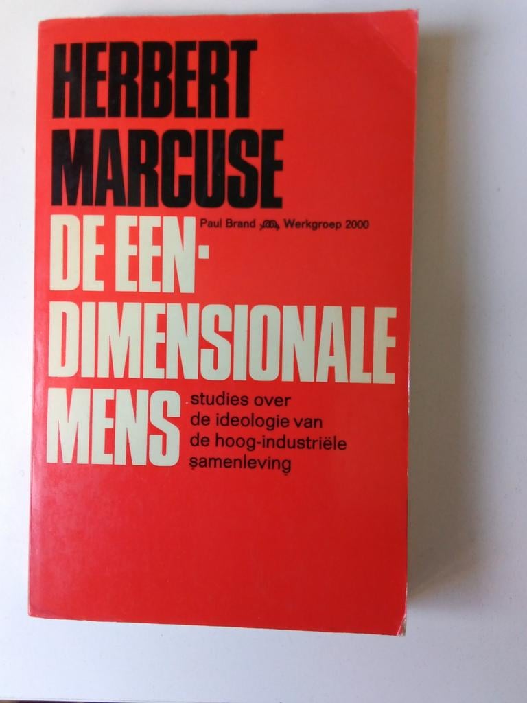 Herbert Marcuse - De Een-Dimensionale Mens, Boeken, Ophalen of Verzenden, Gelezen, Herbert Marcuse, Nederland