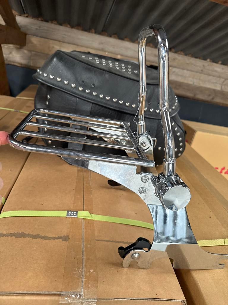 Harley-Davidson Sissybar met bagagerek, o.a. Sportster 1200, Ophalen of Verzenden, Gebruikt