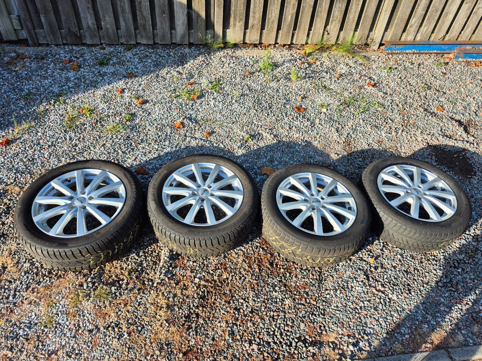 platin velgen met winterbanden pirelli 5x112, Auto-onderdelen, Banden en Velgen, Ophalen, Banden en Velgen, 17 inch, Winterbanden