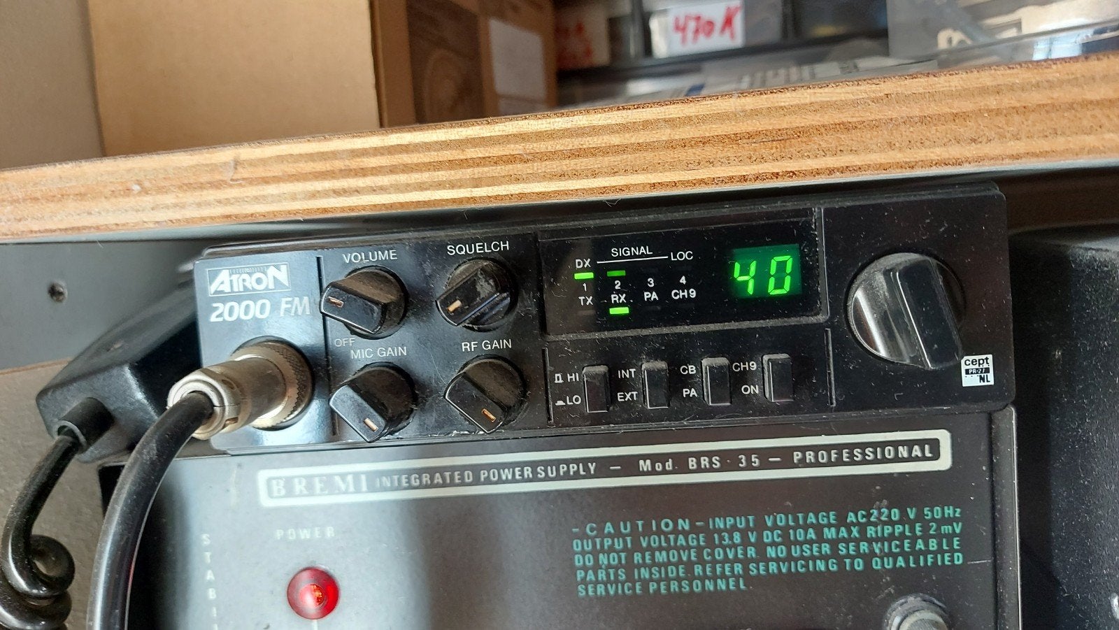 Atron 2000 FM CB-radio met Bremi BRS 35 voeding, Ophalen, Gebruikt, Zender en Ontvanger