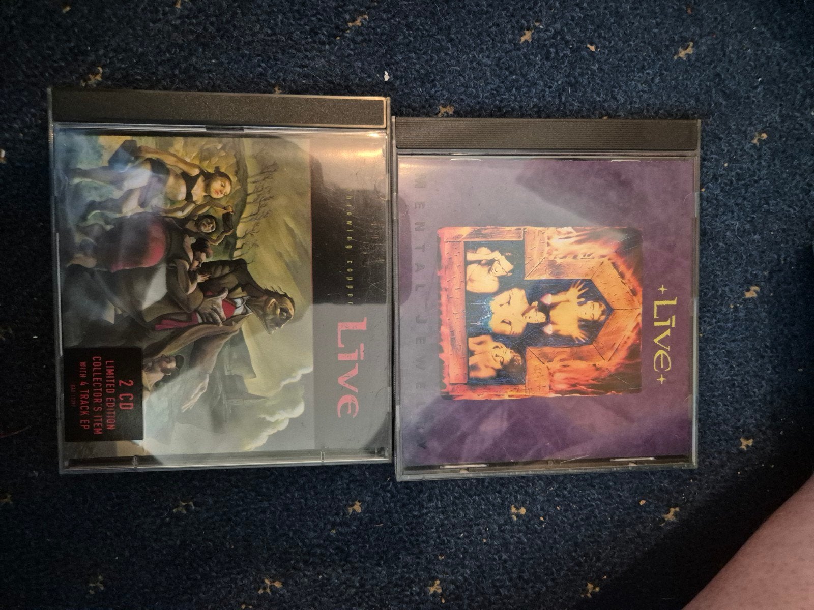 Live - Throwing Copper & Mental Jewelry CD's, Cd's en Dvd's, Cd's | Pop, Gebruikt, Rock, Ophalen of Verzenden