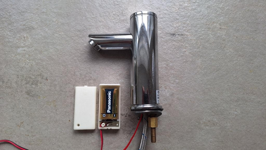 Grohe CWS sensorkraan, Ophalen of Verzenden, Gebruikt, Chroom, Kraan