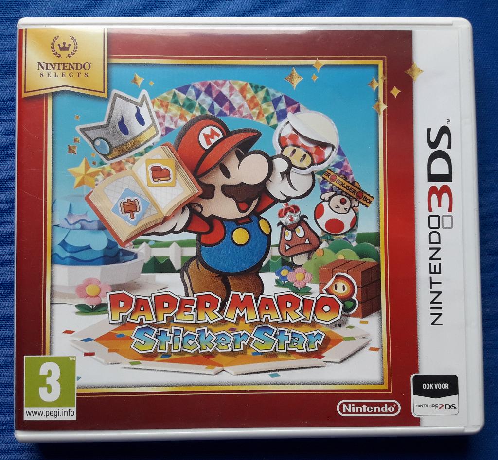 Paper Mario Sticker Star, Spelcomputers en Games, Games | Nintendo 2DS en 3DS, Gebruikt, Avontuur en Actie, 1 speler, Vanaf 3 jaar
