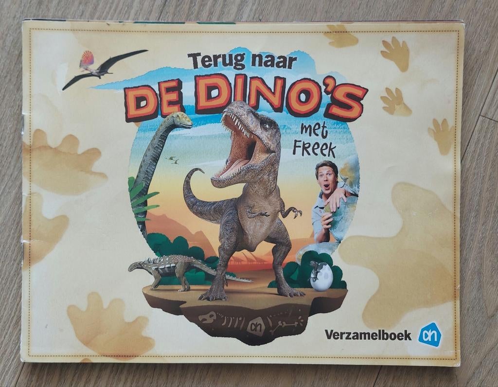 Verzamelboek AH: Terug naar de Dino's met Freek (compleet), Ophalen of Verzenden, Zo goed als nieuw, Freek Vonk, Plaatjesalbum