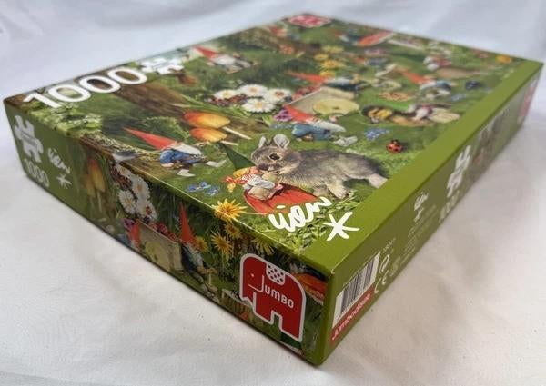 Rien Poortvliet Kabouters aan de bosrand Puzzel 1000 Jumbo, Hobby en Vrije tijd, Verzenden, 500 t/m 1500 stukjes, Zo goed als nieuw