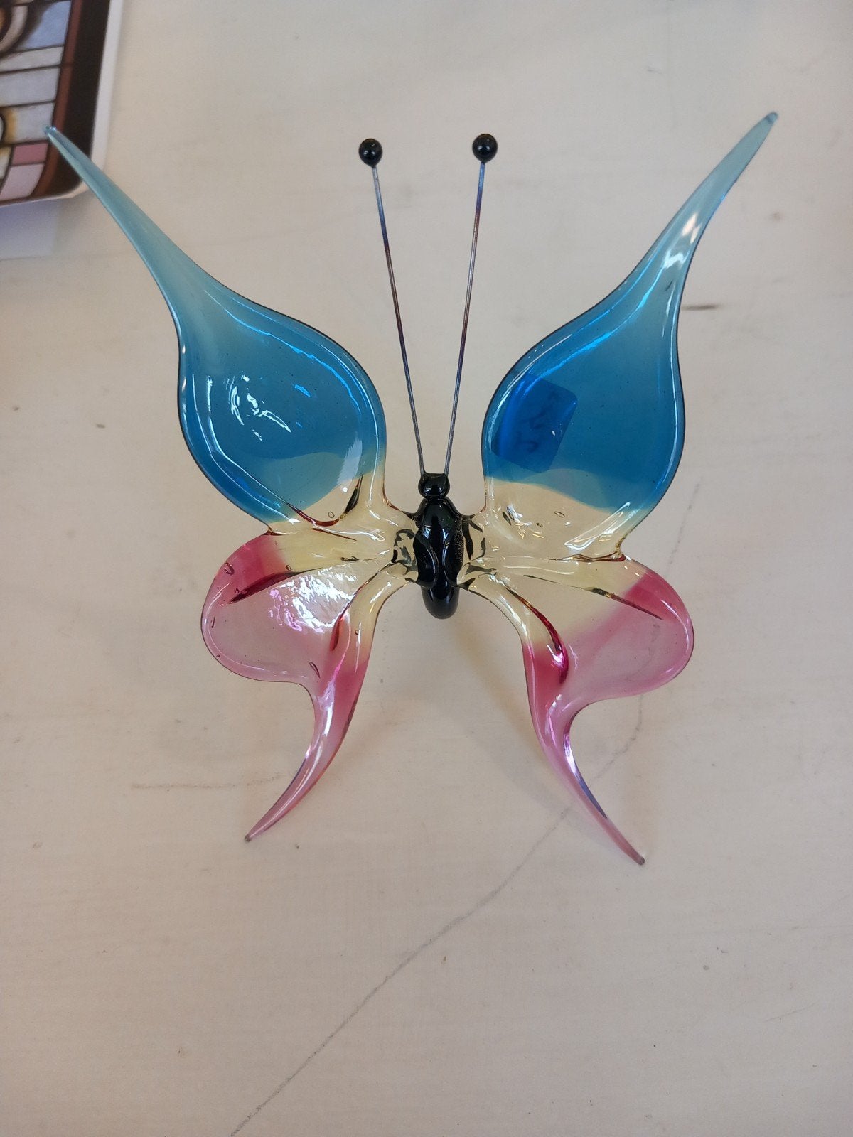Nieuw glazen vlinder decoratie, Ophalen of Verzenden