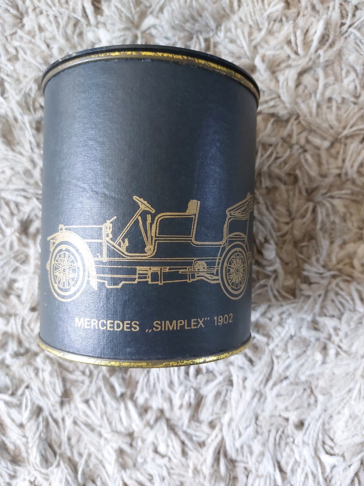 Vintage Sigaren en Mercedes Simplex Tabaksdoos, Ophalen of Verzenden, Gebruikt, Tabaksdoos of Verpakking
