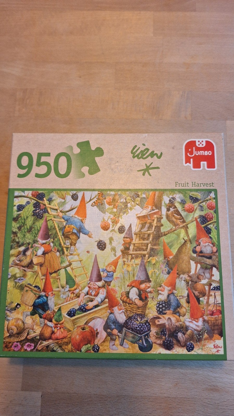 Rien Poortvliet  Fruit Harvest puzzel 950 stukjes, Hobby en Vrije tijd, Ophalen of Verzenden, 500 t/m 1500 stukjes, Gebruikt, Legpuzzel