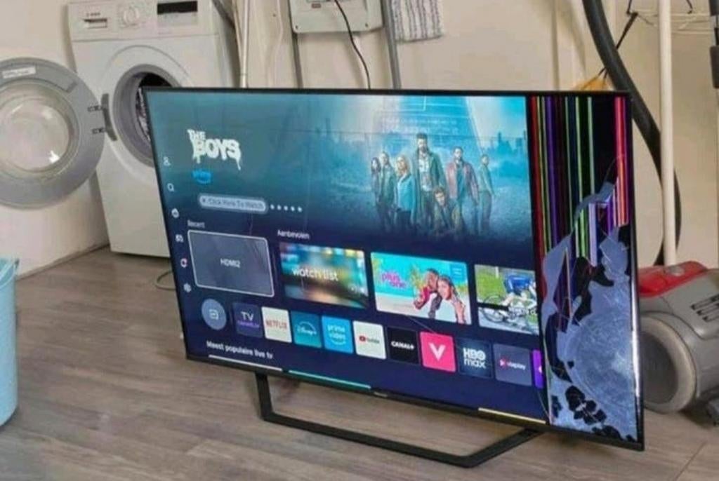 Hisense 50INCH Qled Televisie TV Smart Barst 4K, QLED, Zo goed als nieuw, 100 cm of meer, 4k (UHD)