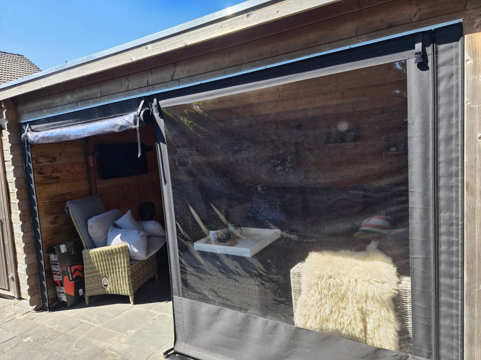 Verandazeilen op maat Bescherming en comfort voor uw verand, Tuin en Terras, Ophalen, Zo goed als nieuw, Overige typen