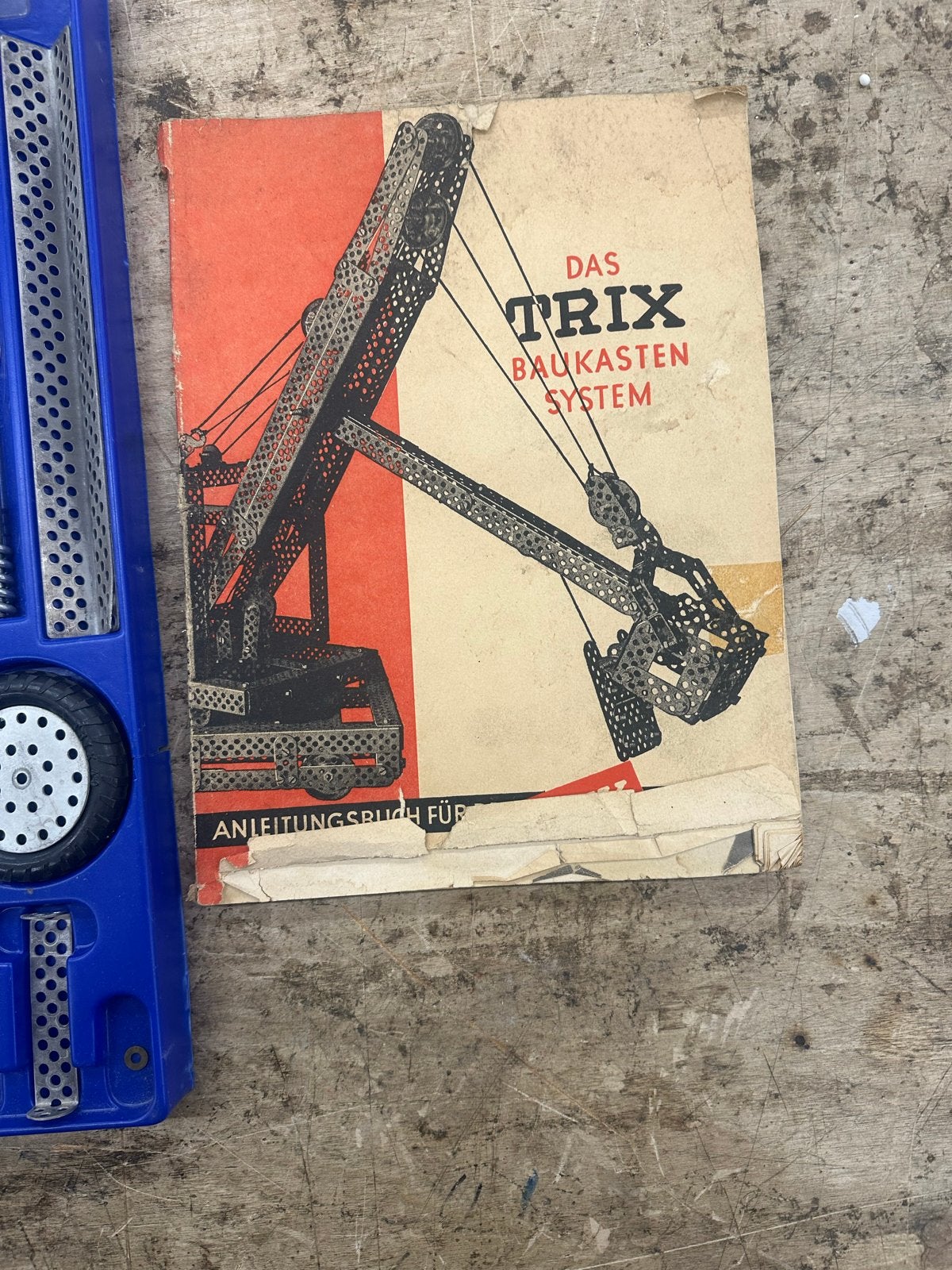 Vintage Trix Metallbaukasten 955 - Bouwdoos met Handleiding, Ophalen of Verzenden, Gebruikt, Overige merken