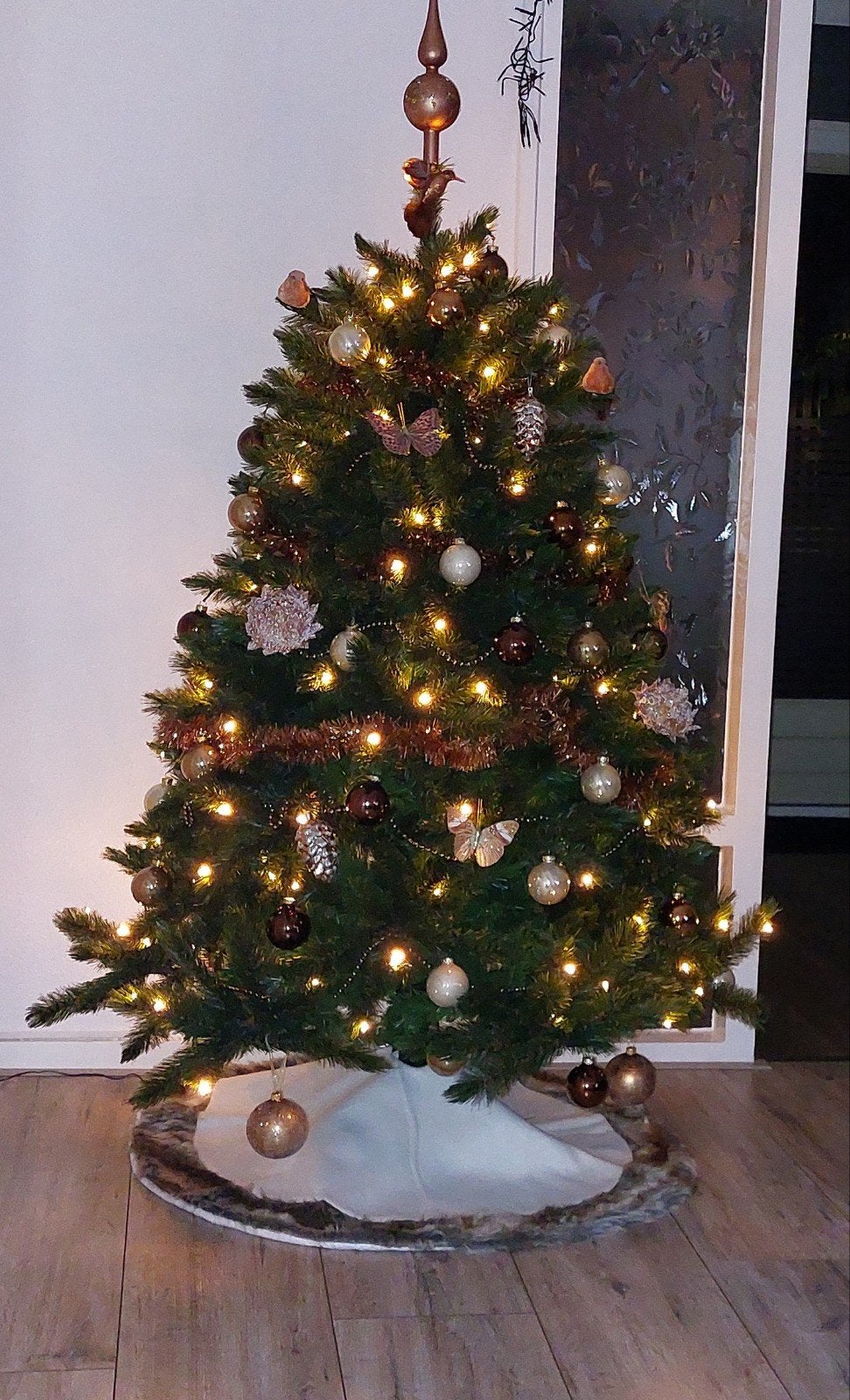Kerstboom Romagne 155 compleet met versiering, Diversen, Ophalen