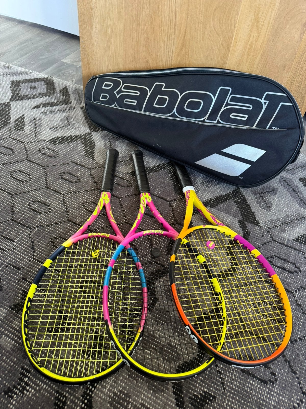 3 Babolat rackets Rafa, Boost & Pure Aero Nieuw bespannen, Ophalen, Zo goed als nieuw, Racket, Babolat