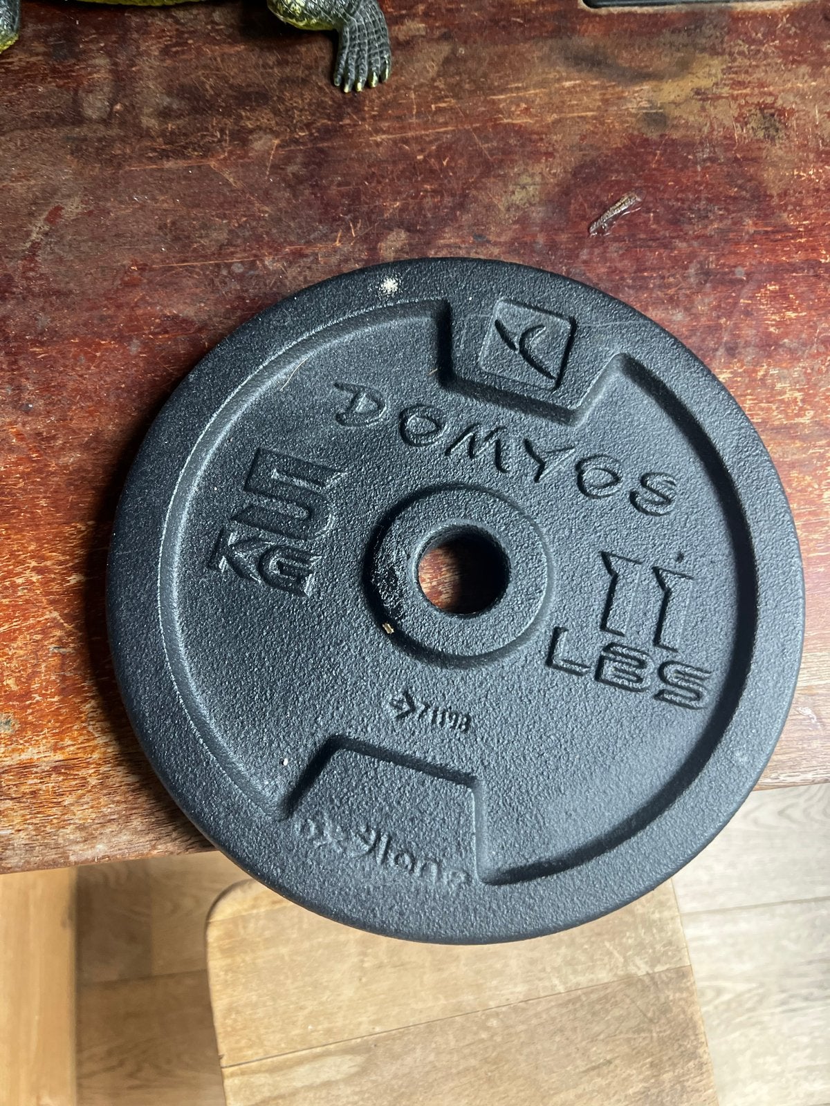Domyos Halterset - Halterstang + 30 kg Gewichten, Ophalen, Zo goed als nieuw, Armen, Halterset