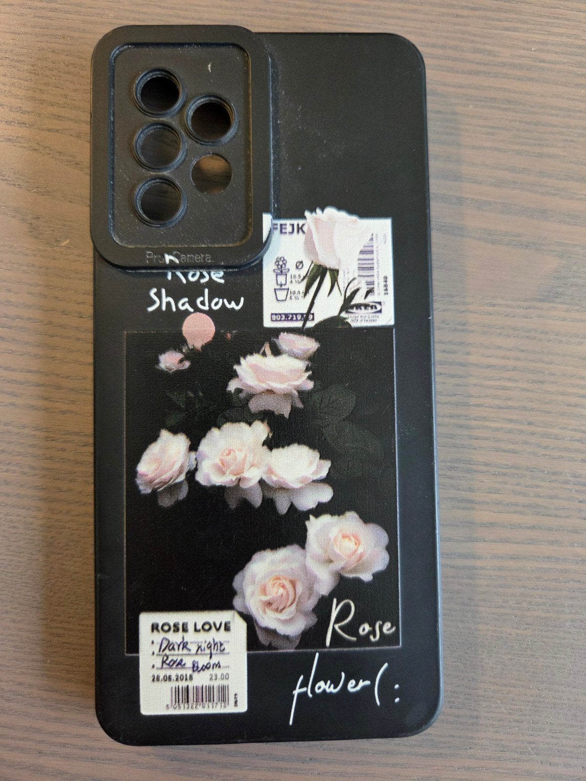 Samsung A52 hoesje met rozenprint, Ophalen of Verzenden, Gebruikt, Hoesje of Tasje
