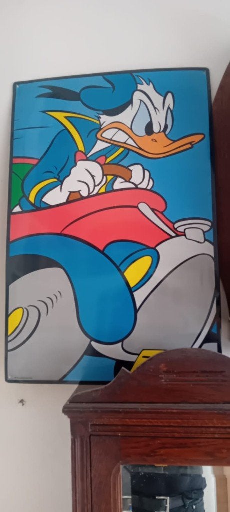 Walt Disney's Donald Duck wandplaat, Ophalen, Donald Duck, Gebruikt, Plaatje of Poster