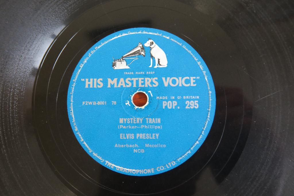 Elvis Presley Mystery train 78rpm 78 toeren rock 'n roll, Gebruikt, 10 inch, Voor 1960, Ophalen of Verzenden