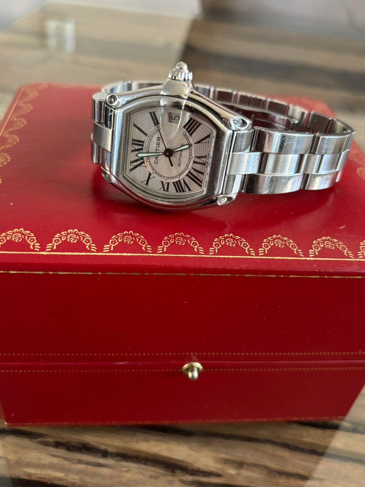 Cartier Roadster. 2510 unisex, Sieraden, Tassen en Uiterlijk, Overige merken, Staal, Polshorloge, 1960 of later