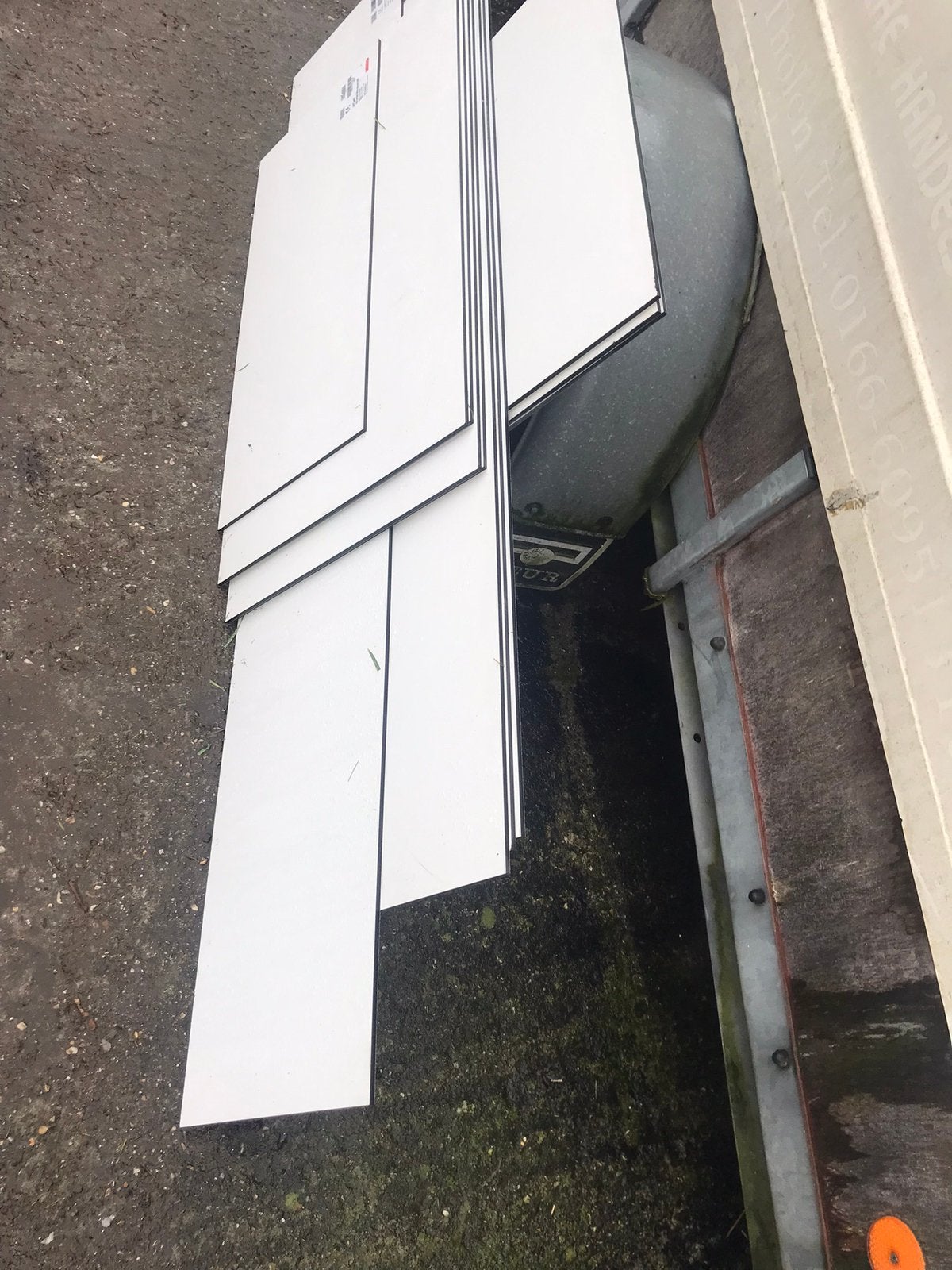 Trespa hpl betonplex, Ophalen, Zo goed als nieuw, 250 cm of meer, Balken