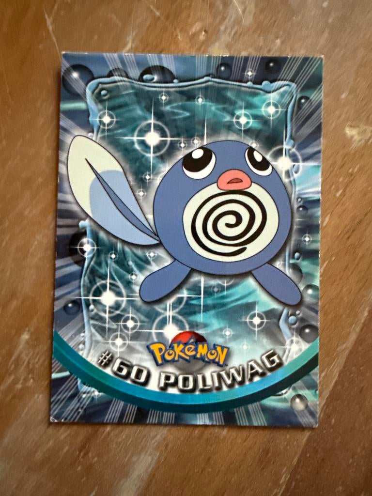 Pokémon Topps TV Animation Edition #60 Poliwag Kaart, Ophalen of Verzenden, Gebruikt, Losse kaart