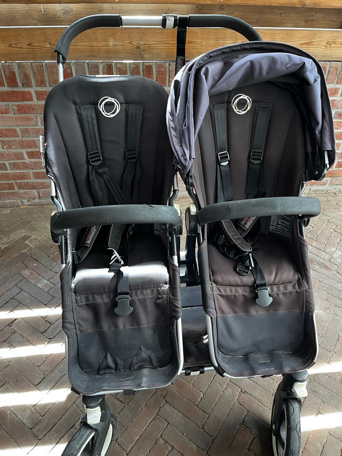 Bugaboo Donkey 2 Duo kinderwagen met accessoires, Ophalen, Gebruikt, Combiwagen, Duowagen
