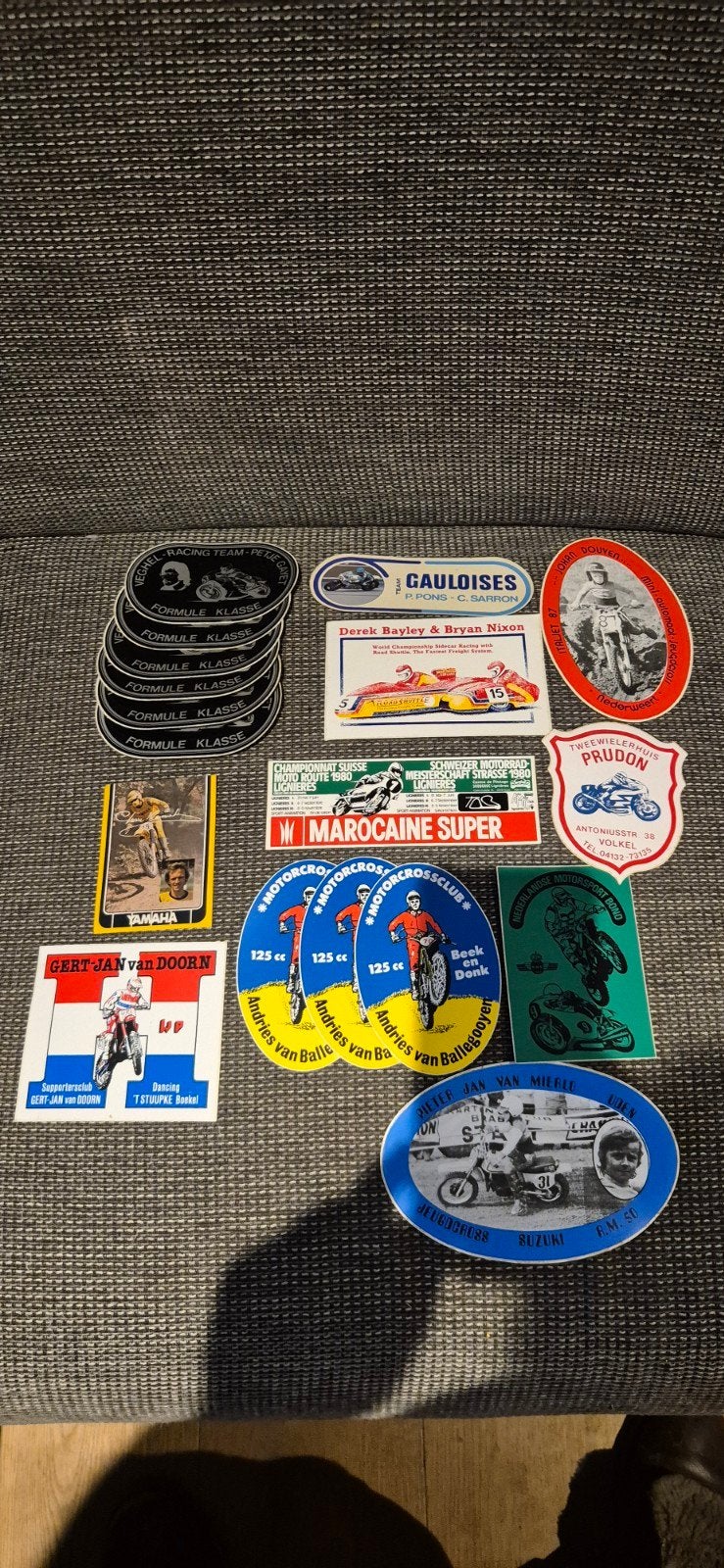 Vintage Motorcross & Motorrace Stickers Jaren '70/'80, Ophalen of Verzenden