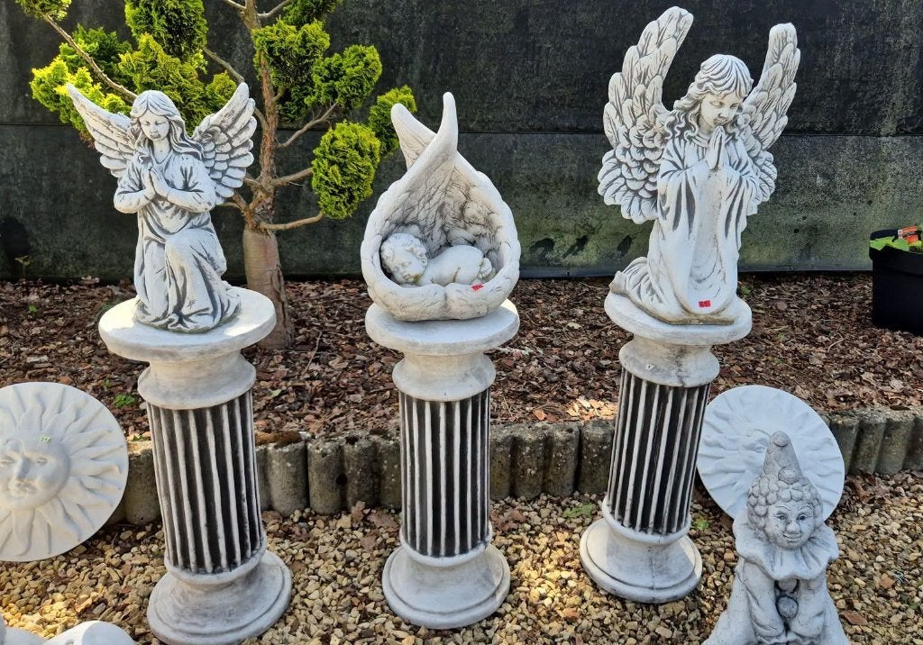 Betonnen engelen beelden, Tuin en Terras, Tuinbeelden, Ophalen, Nieuw, Beton, Engelenbeeld