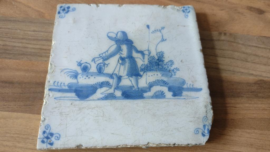 Antieke tegel, Antiek en Kunst, Ophalen of Verzenden