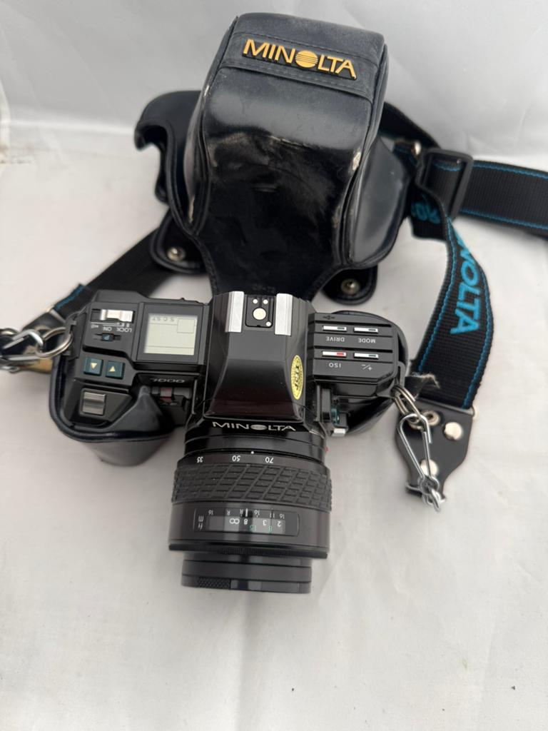 Minolta 7000 AF spiegelreflexcamera met lens en tas, Ophalen of Verzenden, Zo goed als nieuw, Spiegelreflex, Minolta