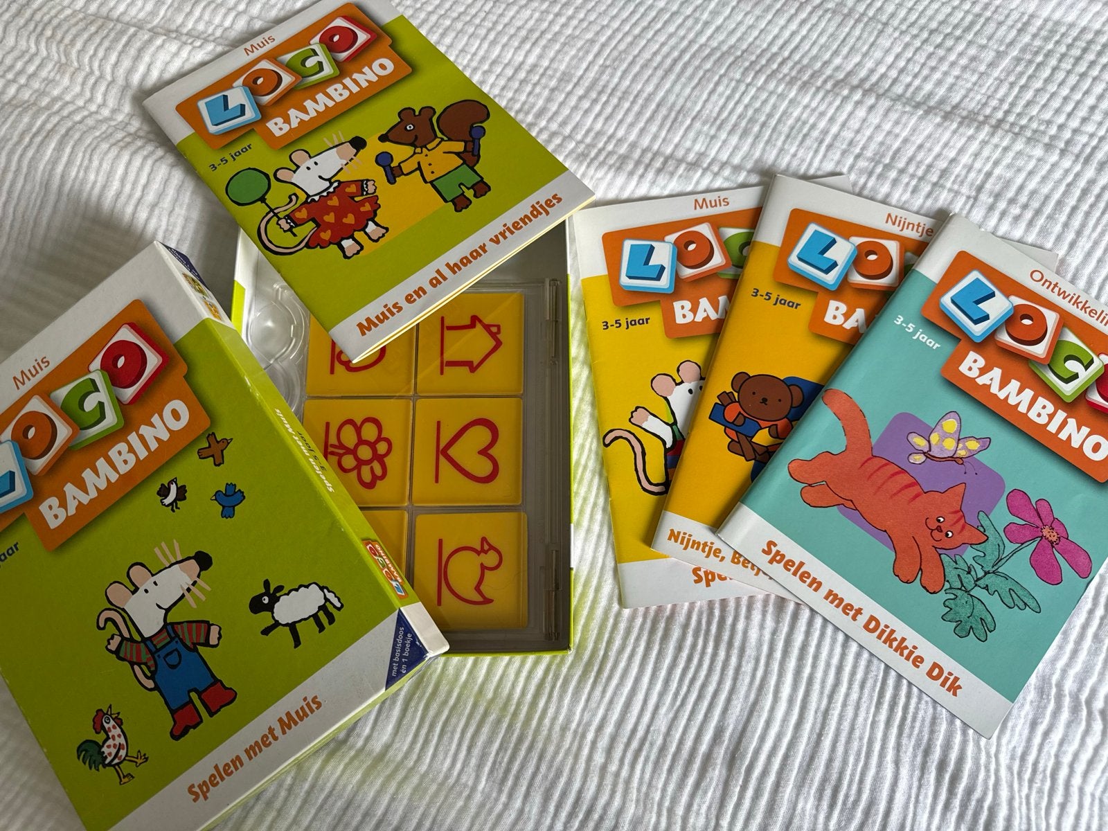 Jumbo Loco Bambino Spellen met Muis, Nijntje en Dikkie Dik, Kinderen en Baby's, Ophalen of Verzenden, Zo goed als nieuw, Puzzelen