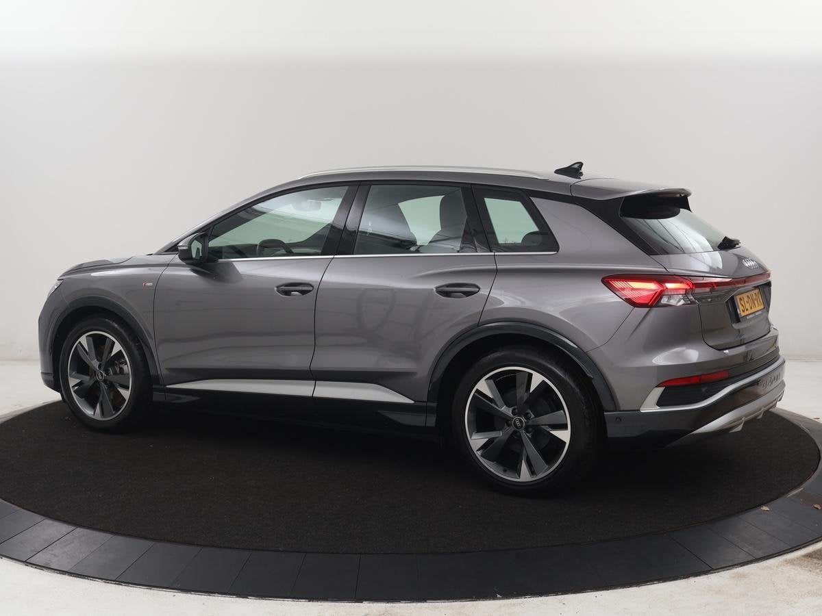 Audi Q4 e-Tron 40 77KWH 150 KW S-Line | SOH 96,3% | Half led, Auto's, Audi, Automaat, Gebruikt, Zwart, Overige carrosserieën