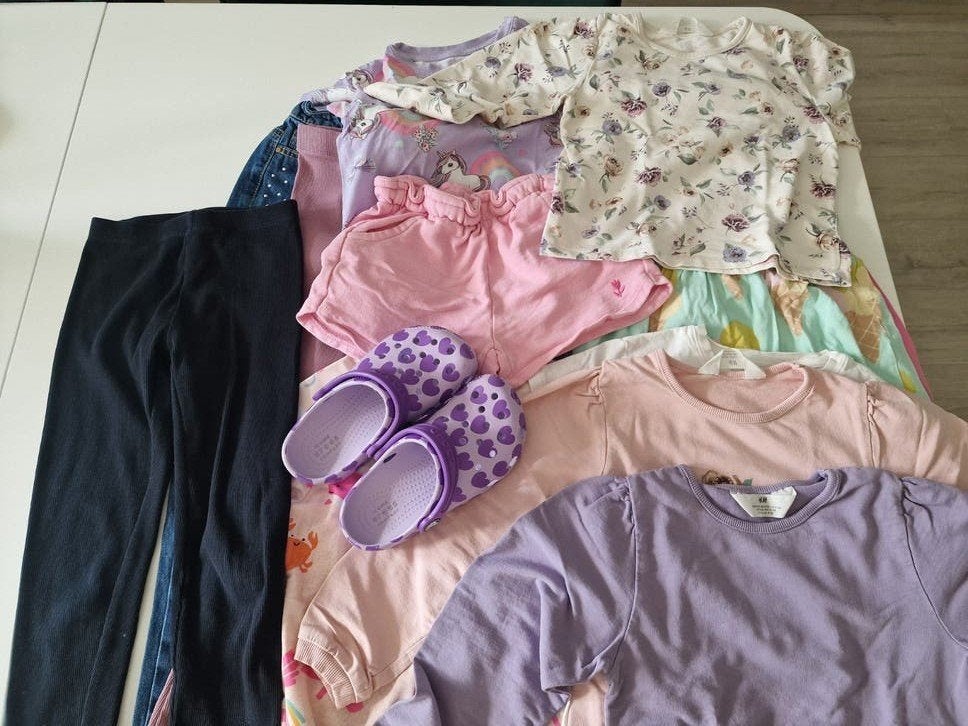 Meisjes kledingpakket maat 116/122/128, Ophalen, Gebruikt, Meisje, Setje