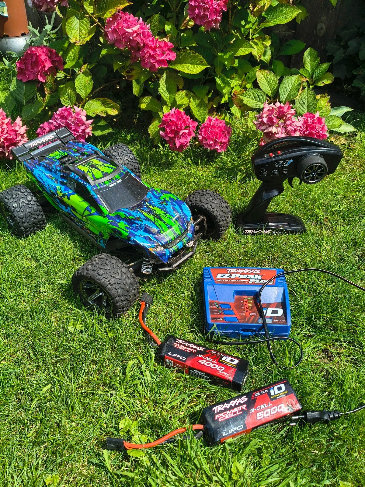 Traxxas Rustler 4x4 VXL, Ophalen of Verzenden, Gebruikt, Elektro, Auto offroad
