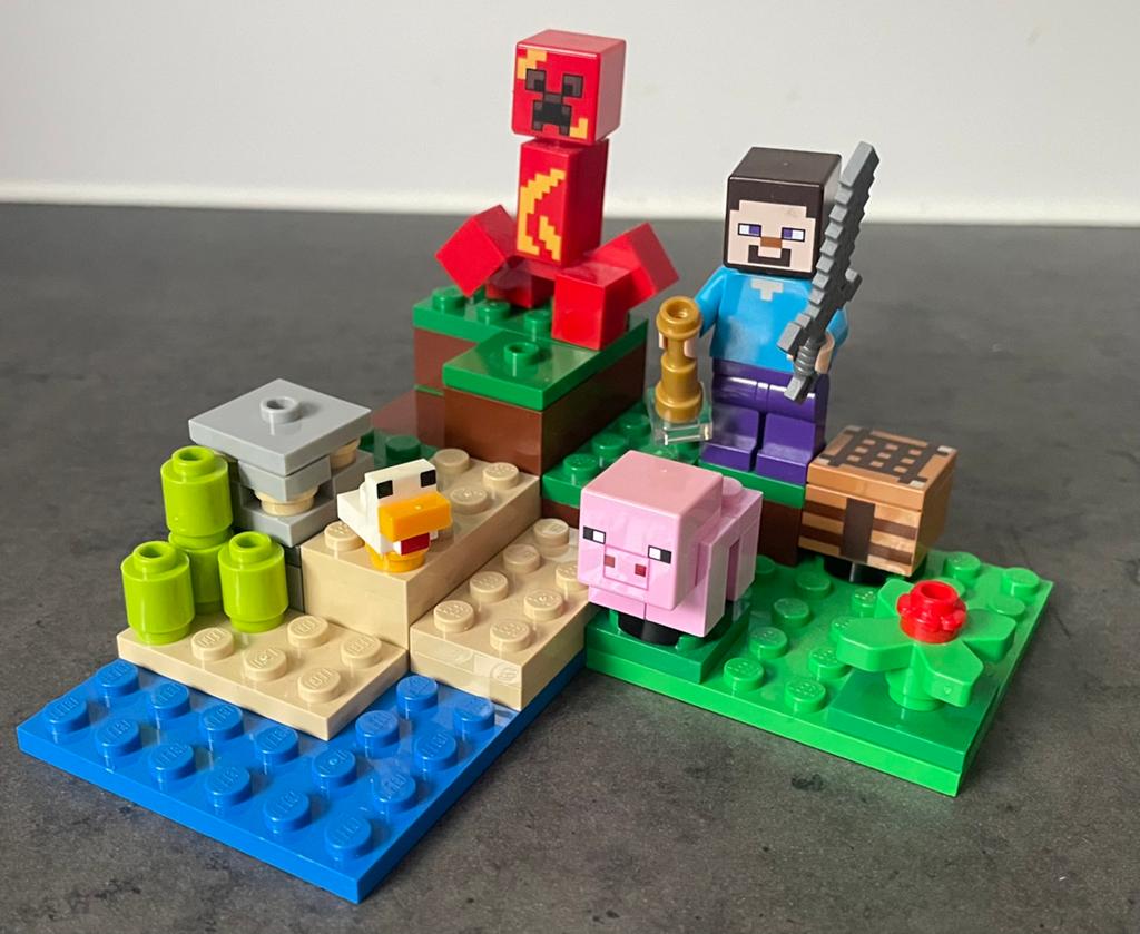 Lego Minecraft 21177 De Creeper Hinderlaag, Ophalen of Verzenden, Zo goed als nieuw